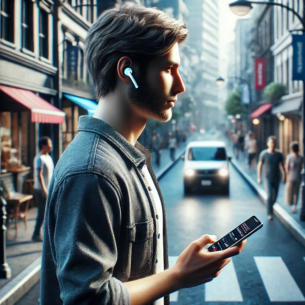 bluetooth auriculares en la calle