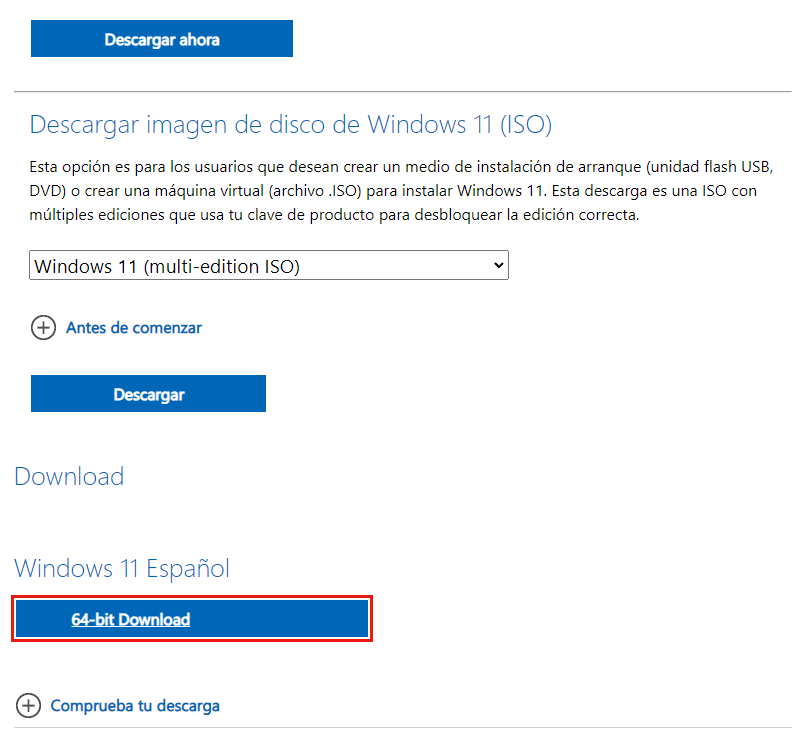 descargar ISO Windows 11