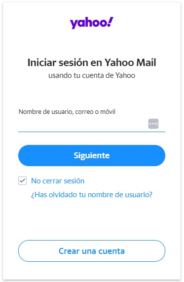 Inicia sesión en Yahoo » Acceda a su correo electrónico con un clic